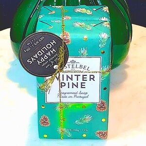 CASTELBEL LTD EDITIONS WINTER PINE SOAP 7oz BARS SET OF 2  NEW